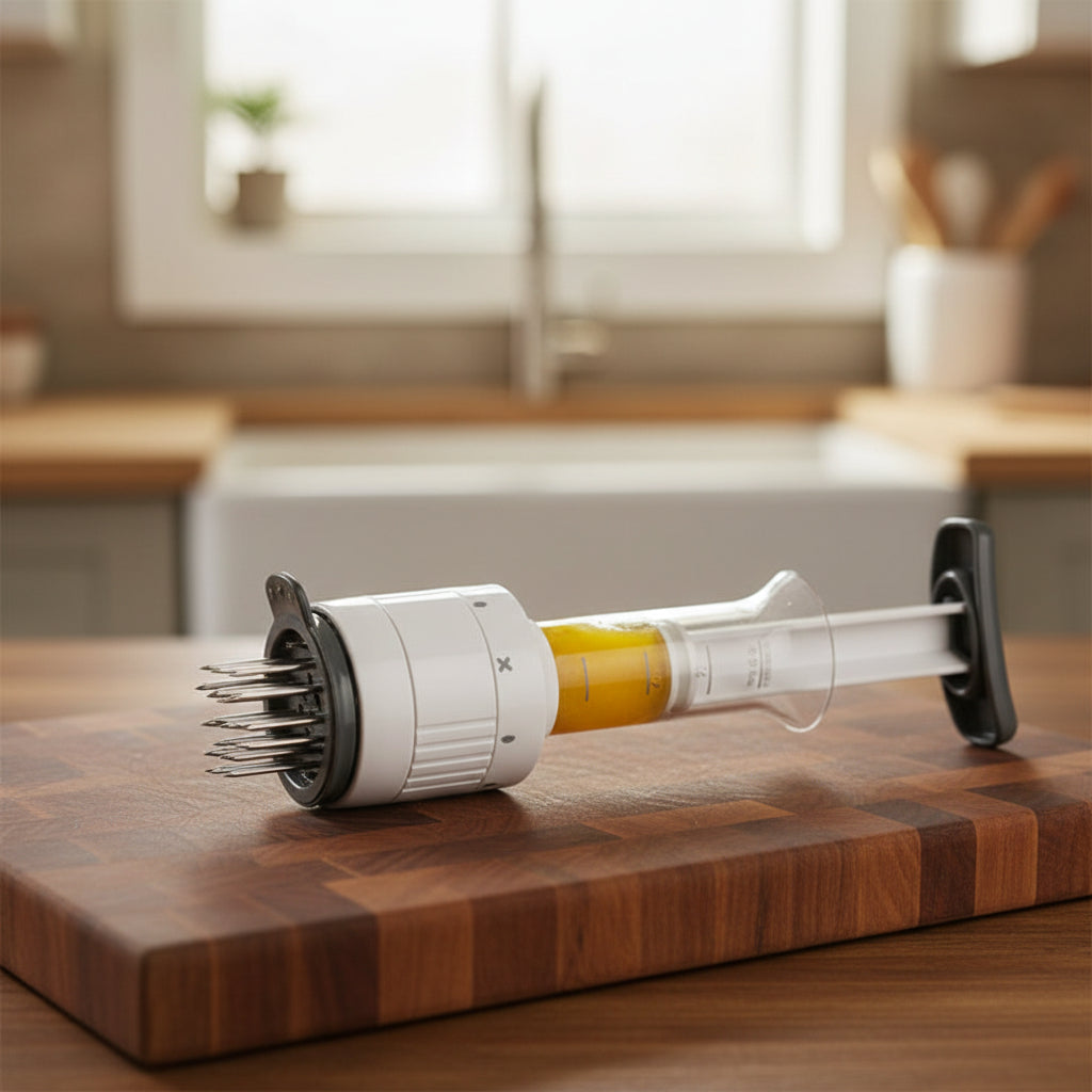 Meat Marinade Injector & Tenderizer – Stainless Steel Needle, Deep Flavor Infusion