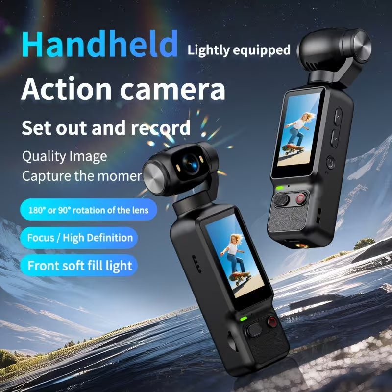 Green Manual Rotatble Lens Action Camera,No Memory Card