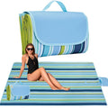Picnic beach blanket, picnic mat, 80x60 inches, waterproof and foldable